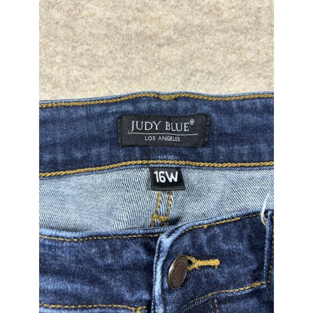 Judy Blue "Williamsburg" Size 16W High Rise Tummy Control Top Skinny Jeans - Picture 6 of 8
